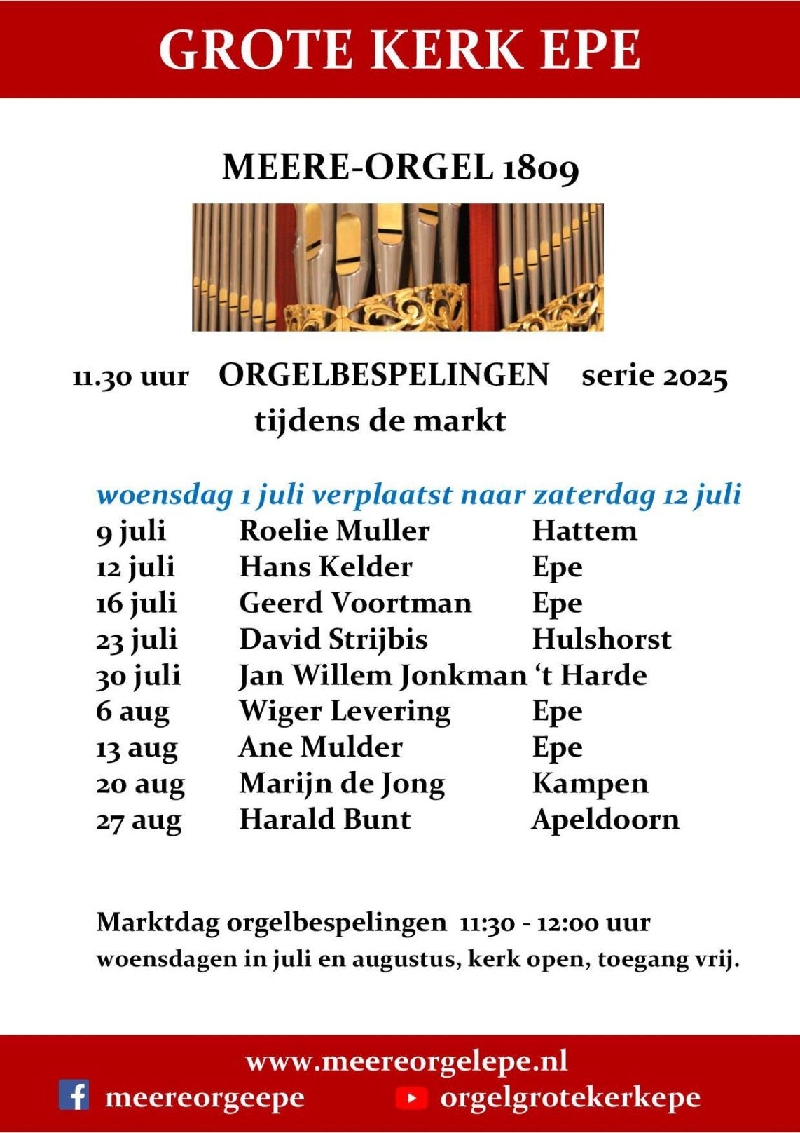 koffieconcerten Grote Kerk
