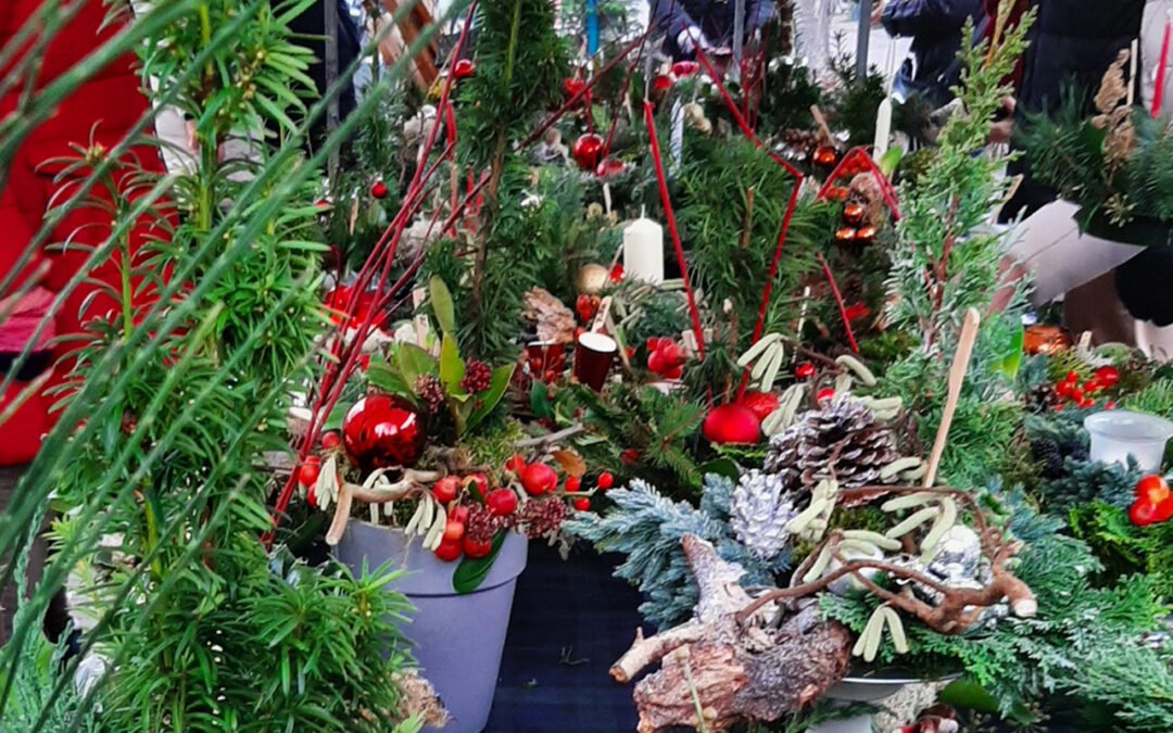 Zaterdag 13 december verkoop kerststukken