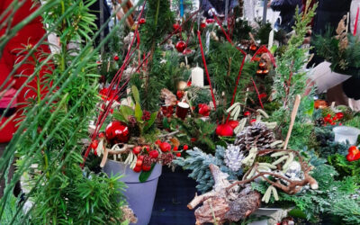 Zaterdag 13 december verkoop kerststukken