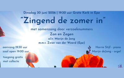 Zingend de zomer in