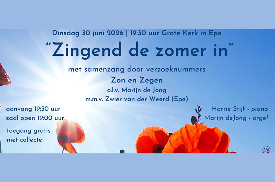 Zingend de zomer in
